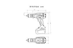 Schroef - klopboormachine Metabo SB 18 LTX Quick 2 x 18V/5,5 Ah 110 Nm - Afbeelding 2