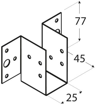 Balkdrager 25 x 77 mm WL 5 - Afbeelding 2