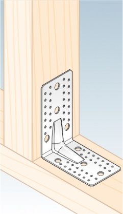 Winkelhaak 145 x 145 x 90 x 2.5 mm extra breed hoekanker met ril KP7 (1/10) - Afbeelding 3