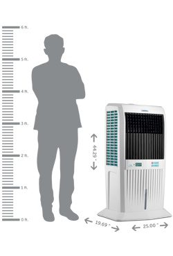 Luchtkoeler 365 Watt 4 in 1 koelen, ventileren, bevochtigen en zuiveren - Afbeelding 4