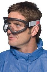 Ruimzichtbril 3M helder AF-coating (gasdicht) - Afbeelding 2