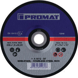 Snijschijf 230 x 1,9 mm 2 in 1 gebogen voor staal/INOX/RVS A 60 Q BF (1/25) - Afbeelding 3