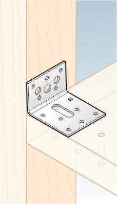 Winkelhaak 40 x 60 x 60 mm met gleuf KR2 (1/20) - Afbeelding 3