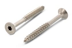 Spaanderplaatschroef 5,0 x 45/30 mm deeldraad torx TX25 inox A2 (1/200)