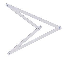 Opvouwbare bouwhaak aluminium 1,22 x 1,72 m