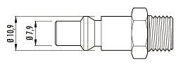 Steeknippel Orion 3/8" Mannelijk - Afbeelding 2