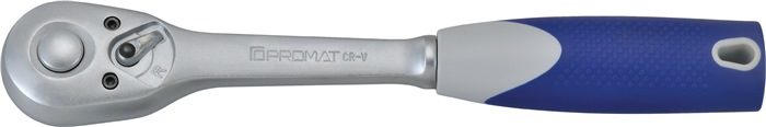 Ratelsleutel 1/2" met omschakelpal en meercomponenten greep