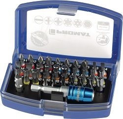 Bitset 32 delig in kunststof cassette sleuf | PH | PZ | TX | TX geboord en zeska