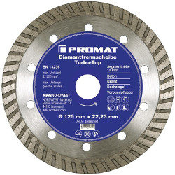 Snijschijf diamant Ø 180 mm segment 10 mm voor beton