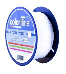 Metserskoord wit 1,7 mm x 50 m nylon