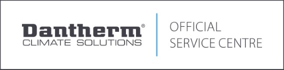 Logo DANTHERM Official Service Centre WHITE CMYK EN